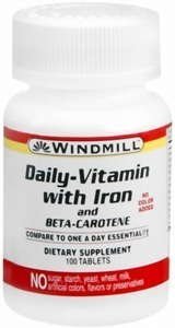 Windmill Daily Vitamin with Iron and Beta-Carotene