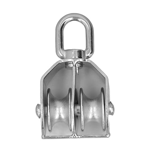 Double Wheel Pulley, Anti Corrosion Heavy Duty 304 Stainless...