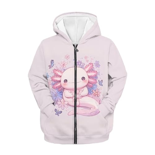 Girls Zipper Hoodies Lightweight Long Sleeve Custom Sweatshirts Boys Dirt-Resistant Soft Zipper Jackets with Pockets