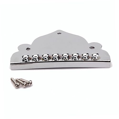 Parliky ネジ付きギターテールピース 8弦マンドリンテールピース 三角メッキテールピース マンドリンのパーツ交換 ギター職人