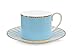 PiP Studio 51004121 Love Birds - Tazzina da caffè con piattino, 125 ml, colore: Blu