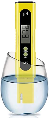 Digital PH Meter, PH Meter 0.01 Resolution Pocket Size Water Quality Tester with ATC 0-14 pH Measurement Range for Household Drinking Water, Aquarium, Swimming Pools, Hydroponics