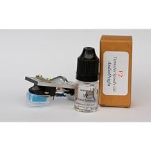 Silver Headshell Cartridge Mount, Stylus, Needle, Oil Bundle fits Pioneer PL-512, PL-1650, PL-630, PL-25, PL-12R, PL-30, PL-260, PL-500, PL-520, PL-610, PL-70