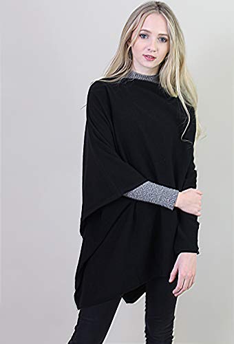 Women's Sweater Knit Poncho Pullover Wrap Organic Cotton - Loving Thread4