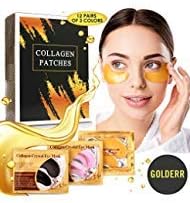 Under Eye Patches - 24k Gold Eye Mask Anti-Aging Eye Treatment - Collagen Under Eye Pads - Hyaluronic Acid for Eye Bags - Puffy Eyes Wrinkles Under Eye Dark Circles Moisturizing Treatment