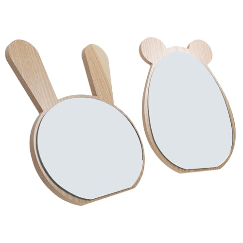 Ipetboom set de espejos de maquillaje de escritorio 2 pcs