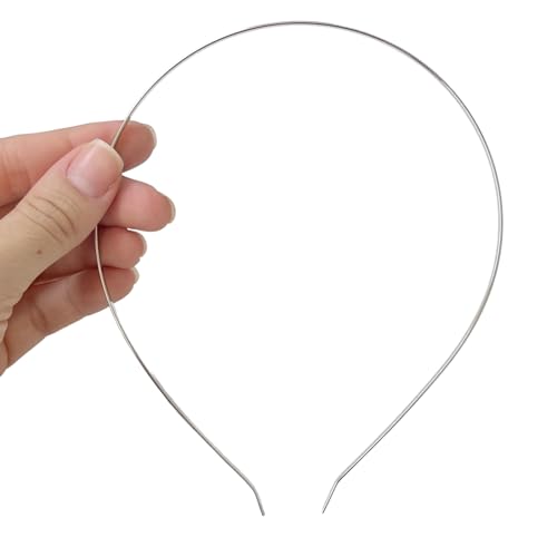 12 Tiaras Arquinho Em Metal Para Cabelo Artesanato Revenda (Prateado)