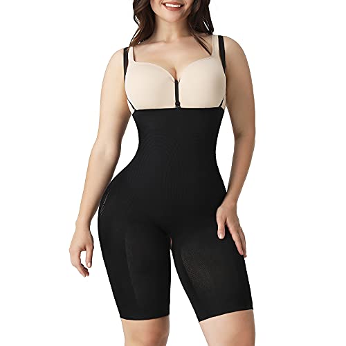 Body Shaper for Women Plus Size Faja Shapewear Tummy Control, Open Bust Body Shaper Seamless Bodysuit Waist Trainer