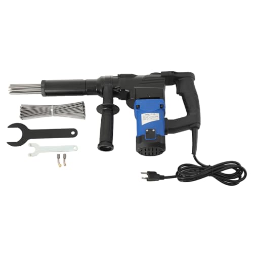 CDZHLTG Electric Needle Scaler, Needle Derusting Gun, 1100W 110V High-Power Pistol Grip Needle Scaler, Industrial Grade Needle Scaler for Removal of Rust, Weld Slag and Paint with 100 Needles