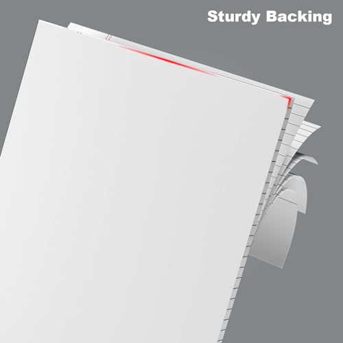 Legal Pads 8.5 x 11 Note Pads 8.5 x 11 Wide Ruled Notepad Lined Paper Writing Pads for Home, School, Office Use, 80gsm Perforated Legal Pad - Sturdy Cardboard Backing Support, 12 Pack (30 Sheets/Pad) - Image 5