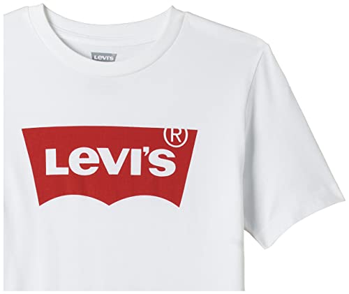 Levi's Boys' Big Basic T-Shirt, White, Large #TOP2