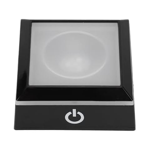 GOTOTOP Light Stand Base, 3D LED Light Base Display Stand Square Holder Multicolor for Crystal 3D Art Glass Room Decor Cover