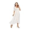 RYIposha-Women-Vintage-Elastic-Square-Neck-Ruffled-Half-Sleeve-Summer-Backless-Beach-Flowy-Maxi-Dresses R.YIposha Women Vintage Elastic Square Neck Ruffled Half Sleeve Summer Backless Beach Flowy Maxi Dresses,8-10,White