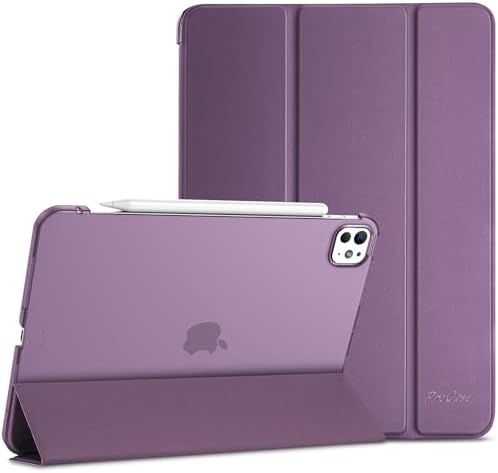 ProCase Hülle für 11" iPad Pro (M5/M4) 2025/2024, Leicht Dünn Hart Schutzhülle Smart Case Cover -DunkelLila