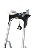 Drabest SERIA PRO Drabina Aluminiowa 5-Stopniowa Drabina Domowa 150 KG - Drabina Aluminiowa Z Antypoślizgowymi Stopkami I Platformą Drabiny Roboczej - Drabiny Wielofunkcyjne - 45 X 168 X 12 Cm