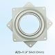 4 Zoll Platz Lazy Susan Turntable Bearings Galvanized Steel Rotating Bearing Schwenkplatte für TV Rack Computer Monitor Plattenspieler