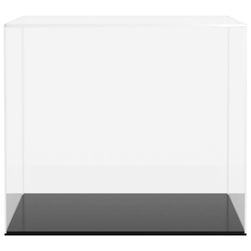 Vitrina acrílica 40 x 36 x 35 cm, protección contra el polvo, caja para coleccionables, figuras, modelos, transparente