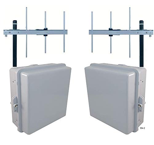 3 Mile Industrial Wireless Pump Control System 2 Channel Channel 12V, 110v 220v, w 2 Yagi Long Range Antennas, Weatherproof enclosure 943302