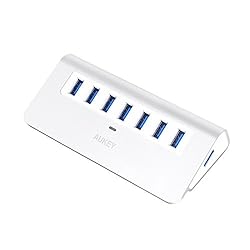 AUKEY USB3.0 ハブ 7ポート セルフパワー アルミ製 USB1.1/2.0互換 【2年間保証】 CB-H4