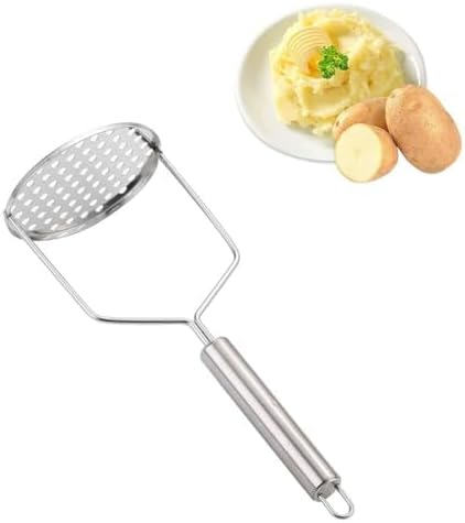 Lonimia Potato mashing: Stainless Steel, Heavy-Duty Metal,Potato Cutter;Kitchen Tools Rshaped, Manual Food Mashing Tool for Potatoes in a Creative Manual Manner Sweet Potato Beans with Avocado