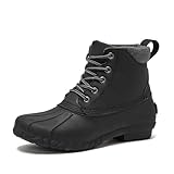 Lands' End Dakota Insulated Womens Duck Boots - Waterproof Snow or Rain Boots Women - Black, 6 Medium