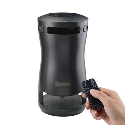EdenPURE 360 Super Climater – Infrared Heater and Cooling Fan with 360° Airflow – Energy Efficient, Portable, Remote Controlled, and Quiet for All-Season Use in Home, Office, or Living Spaces