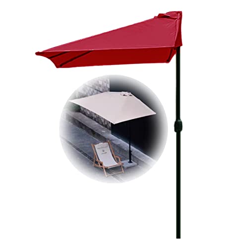 Cubierta de reemplazo para parasol de 300 cm con 6 brazos en terraza