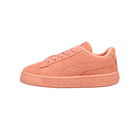 PUMA Toddler Girls Suede Classic Mono Gold Lace Up Sneakers Shoes Casual - Orange3