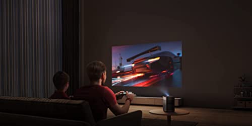 Image of XGIMI Halo Plus 1080p FHD and LED-Powered Hyper-Focused 900 ANSI lumens Smart Portable Projector; Built in Android TV 10.0 and Harmon Kardon Speakers