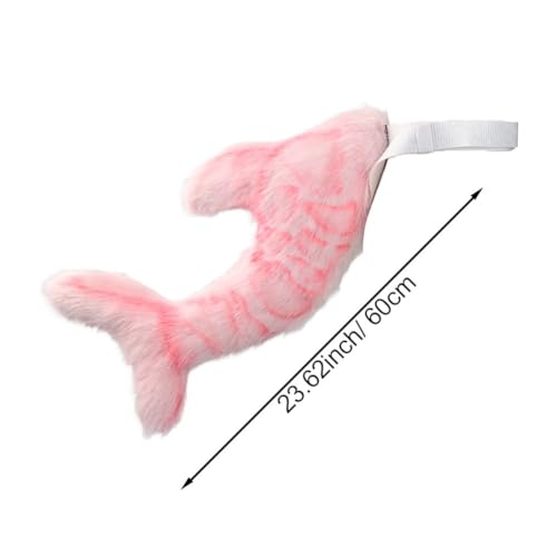 Queue de requin en fourrure avec ceinture pour cosplay - 5