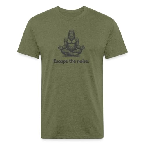 Escape The Noise (Bigfoot) Shirt for Men and Women Premium Graphic Tee Mountain T-Shirt2