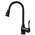 Kitchen Sink Faucet with Pull Down Sprayer, High Arc Single Handle Kitchen Faucet 1 Hole 2-Function 360° Swivel Stainless Steel Sink Faucet for Utility Farmhouse Camper Laundry Rv Bar