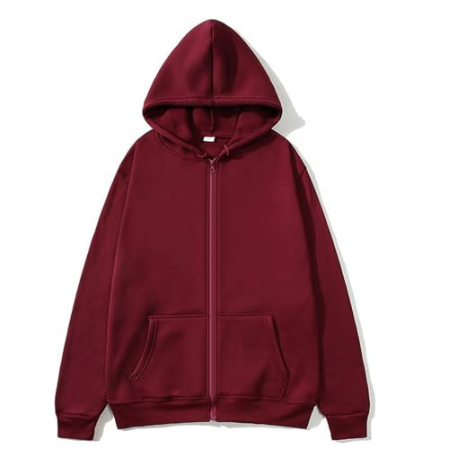 Men Fleece Zip Collar Hooded Pullovers with Pockets Mens Sweatshirt Fall Long Sleeve Shirt Tops Sweater for Men4