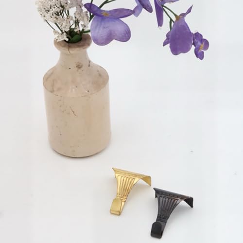 Image of Victorian Picture Rail Hooks in Solid Brass 10 pc (Bronze)