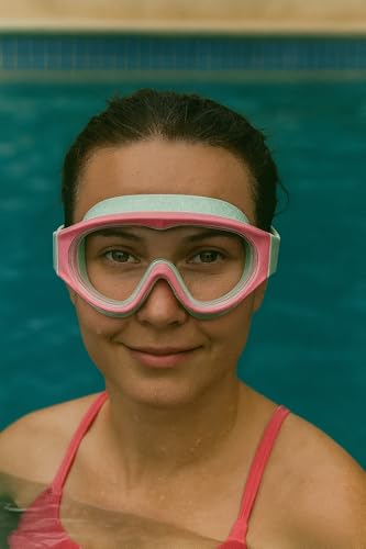 Image of VRT Kids /Men /Women Swimming Goggles Diving Goggles Anti Fog Silicone Waterproof Swimming Goggles (Pink & White)