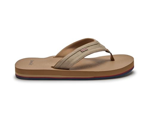 Image of Sanuk Mens Ziggy ST | Flip Flops for Men | Mens Sandals | Beach Sandals | Water Friendly & Lightweight | Comfort Footbed
