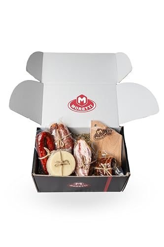 Moretti® Panier de Noël Artisanal avec Charcuterie et Fromages – ...