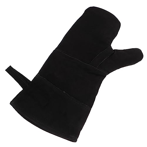 HONITANO de Barbecue Résistants Chaleur Cuir pour Cheminée Four Grill Soudage et Camping Protection Supérieure la Chaleur Feu