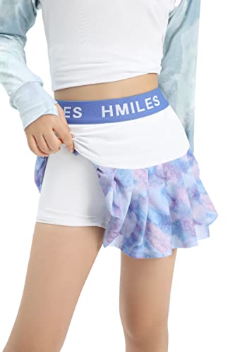Girl Pleat Tennis Skirt with Shorts Athletic Skort for Golf Running Age 6-163