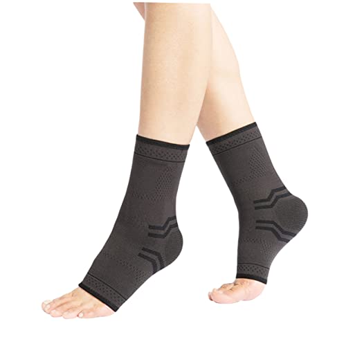 Mipcase Ankle Brace Compression Support Sleeve Lace up Ankle Brace for Sprain Size ()