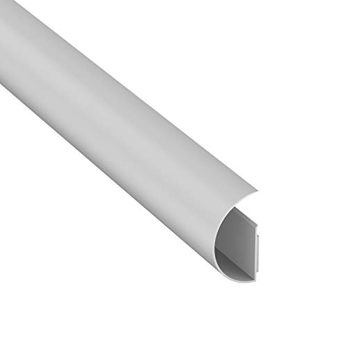 Maxi CableTraC, TV-Kabelmanagementlösung, Flexible Kabelführung, Kabelabdeckung – 50 mm (B) x 25 mm (H) x 1 Meter (L) – Weiß