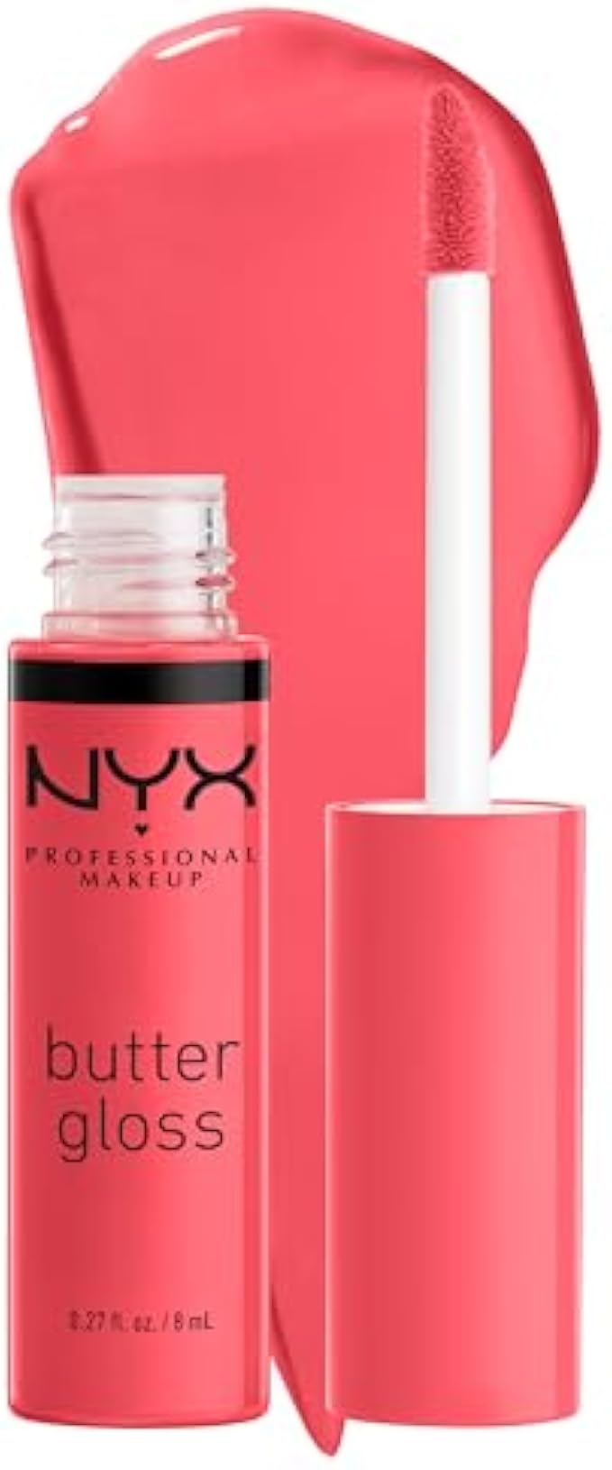 NYX PROFESSIONAL MAKEUP Butter Gloss, Non-Sticky Lip Gloss - Peaches & Cream (Pink Coral)