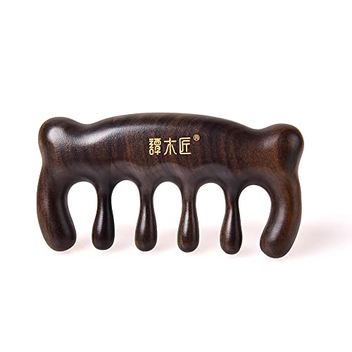 Experience Relaxation: MUJIANG Wooden Hair Comb Massage Embrace Cute Bear!
