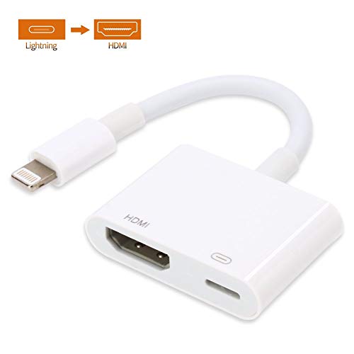 ATETION HDMI Adapter für Phone, 1080P Digital AV Adapter HDTV Sync Screen HDMI Anschluss für Phone 11 / Pad Air/Mini/Pro (Kompatibel mit IOS 13 Vorher & Nachher) 