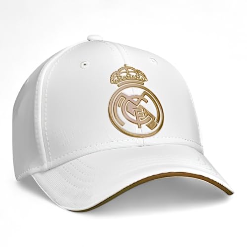 Real Madrid FC Rm3go19 Adultes Unisexe Blanc/Or Taille Unique