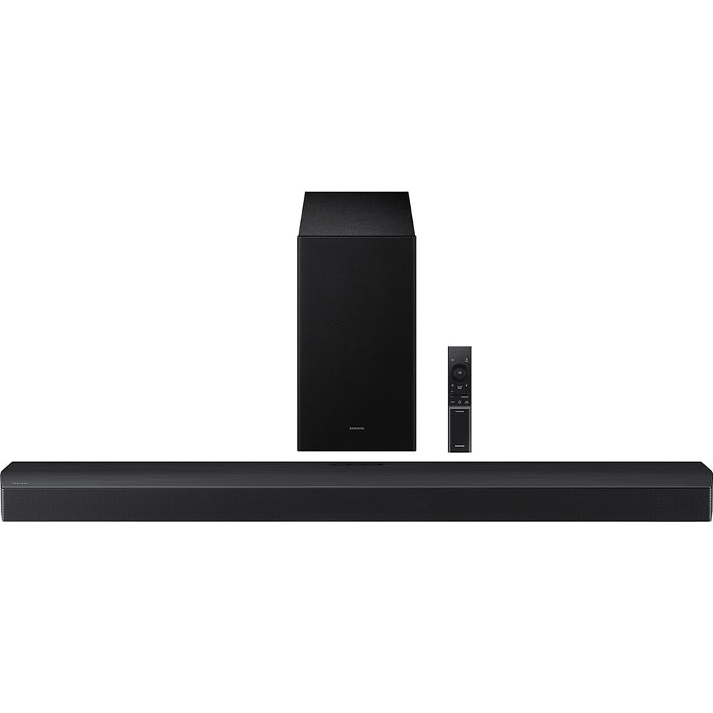 Samsung B-Series Soundbar HW-B750F 5.1 ch Subwoofer (2025) Bundle with SWA-9250S Wireless Rear Speakers, 2X 4K HDMI Cable and Deco Gear Complete Home Theater Beginner's Guidebook