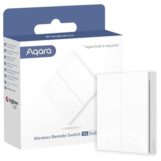 Aqara Drahtloser Fernschalter H1, Benötigt Aqara Hub, Zigbee 3.0, Konfigurierbare Fernbedienung mit 7 Funktionen ohne Installation für Smart Homes, Kompatibel mit Apple HomeKit, IFTTT