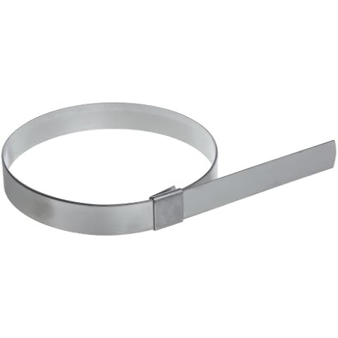 BAND-IT CP12S9 5/8" Wide x 0.025" Thick x 3" Diameter, 201 Stainless Steel Center Punch Clamp, Pack of 50 Cover