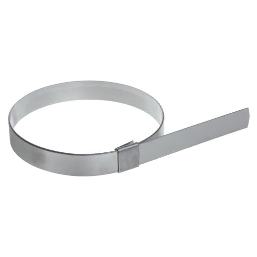 BAND-IT CP16S9 5/8" Wide x 0.025" Thick 4" Diameter, 201 Stainless Steel Center Punch Clamp (Pack of 25)