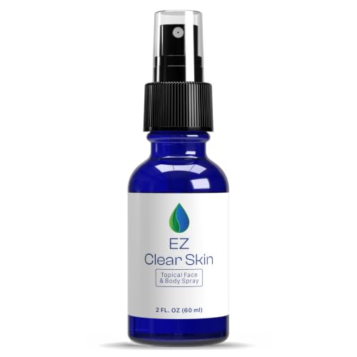 Clear Iodine Spray EZ Clear Skin Fast Drying & Non-Staining Topical Cleansing Spray Decolorized Iodine Liquid Mist for Cuts Scrapes & Acne Prone Face and Body Skin Care Active Lifestyles 2 Fl Oz